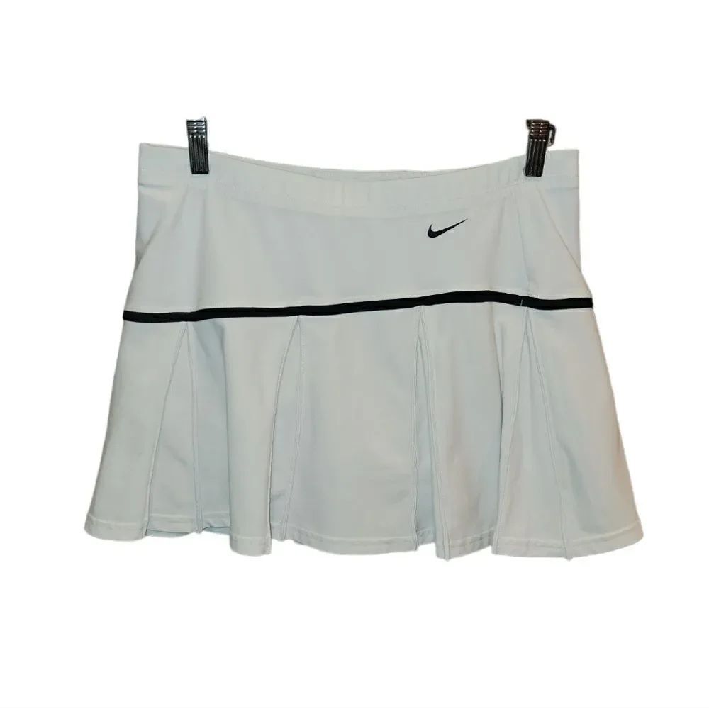 Nike White Ruffle Pleated Flounce Tennis Shirt Skort M